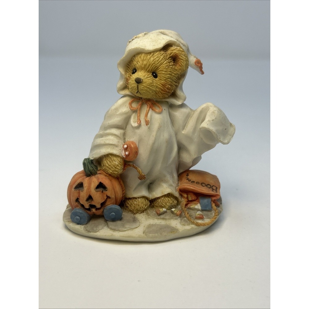 Cherished Teddies Stacie You Lift My Spirit 1994 Halloween Ghost Bear Figurine